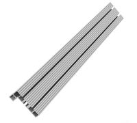 Rail à onglet en aluminium de type 75 avec supports coulissants, support pour banc de travail du bois, CNC, scie de table, table de toupie, argent, 300 à 600 mm (600 mm)