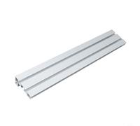 Rail à onglet en aluminium de type 75 pour table de travail du bois, routeur, table de défonceuse, guide de support coulissant pour projets CNC, outil d'établi argenté 600 mm (400 mm)