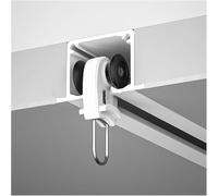 Rail à Rideau Encastré Blanc, Support De Plafond, Système De Garde-Corps à Rideau Encastré Robuste, Tringle à Rideau De Séparation De Pièce, 16, 14, 12, 10, 18, 20, 8ft/2.44m