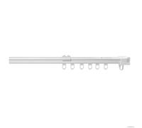 Rail à rideaux extensible en métal Blanc 1.10 m-2 m