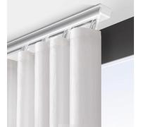 Rail à Rideaux, Rail à Rideaux Coulissant pour Plafond Suspendu, Séparateurs De Pièces pour Ouverture De Porte De Placard, Baie Vitrée De Salon De Beauté, Ceiling Mount, 1.15m-2.1m