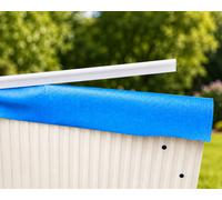 Rail accroche liner TOI PBS Blanc 142,5 cm profil pour fixation liner piscine hors-sol