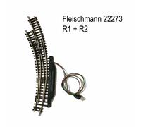 Rail aiguillage courbe gauche électrique R1 et R2-N-1/160-FLEISCHMANN 22273