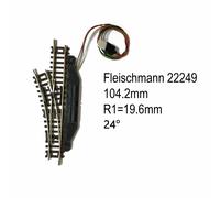 Rail aiguillage droit gauche électrique 104.2mm-N-1/160-FLEISCHMANN 22249