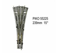 Rail aiguillage triple 239mm 15 degrés R9 code 100 -HO-1/87-PIKO 55225