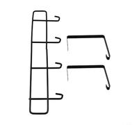 Rail chauffant de radiateur de 35 cm pour porte-serviettes, support mural, support de serviette, compatible avec perceuse, compatible avec les chauffages standard non (noir)