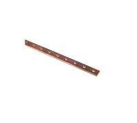 Rail collecteur cuivre 12 x 4 x 1000 mm perforé M5 037389 ELEMP