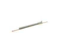Rail collecteur cuivre 12x4x455mm avec pinces ELEMP 037302