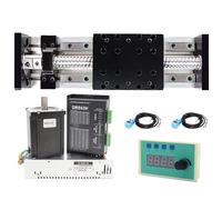 Rail coulissant Bloque de curseur de roulement linéaire Double guide rail double curseur Vis à billes de la table coulissante module linéaire table coulissante croix électrique table ganteuse de