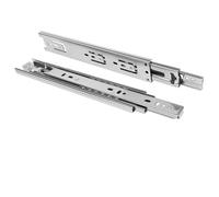 rail coulissant de tiroir d'acier inoxydable, 1 paire de glissières tiroir en acier inoxydable 304, épaisses et silencieuses, accessoires quincaillerie for meubles robustes(16inch)