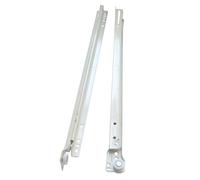 rail coulissant de tiroir d'acier inoxydable, Un ensemble de glissières tiroir en acier à montage latéral inférieur, roulettes robustes(10inch-length25cm)