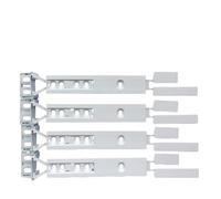 Rail coulissant de tiroir de réfrigérateur for porte de réfrigérateur intégrée, support de montage en plastique, Kit de Rail d'étagère coulissante caché (Color : 4 groups)