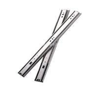 Rail coulissant en acier inoxydable 4515, épais et étendu à trois sections, boule de piste for armoire garde-robe, 2 pièces(Buffermodel32inch=800mm)