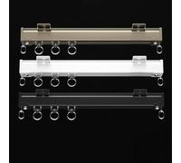 Rail coulissant lisse de 5 m pour séparateur de pièce et fenêtres, blanc avec rouleau, 1 m de long, 6 m au total, installation facile et design durable