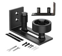 Rail coulissant pour bas de porte de grange | Guide de sol réglable pour porte de grange pour arrière-cour, maison, extérieur, camping-car, garde-manger, chambre à coucher