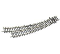 Rail courbe double rayon - aiguillage a droite - Insulfrog - echelle HO - Code 1