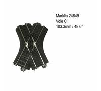 Märklin Croisement voie C H0 24649 103,3 mm 48,6°