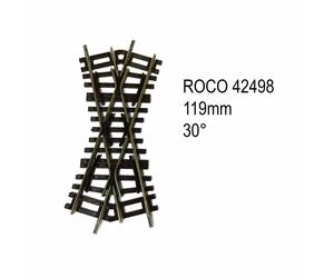 Rail croisement 119mm 30 degrés code 83 -HO-1/87-ROCO 42498