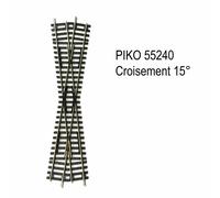 Piko Croisement Voie A 55240 – Passage à 15° – 239,07 mm – Échelle H0