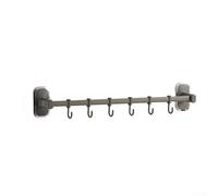 Rail Cuisine Acier Inoxydable 40cm Finition Noyer(C 50cm-6)