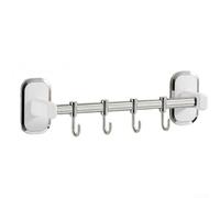Rail Cuisine Acier Inoxydable 40cm Finition Noyer(D 30cm-4)