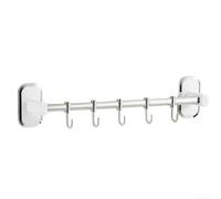 Rail Cuisine Acier Inoxydable 40cm Finition Noyer(D 40cm-5)