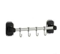 Rail Cuisine Acier Inoxydable 40cm Finition Noyer(E 30cm-4)