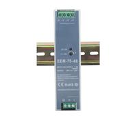 Rail d’Alimentation Din Alimentation sur Rail Din EDR-75-12 75W 12VDC 6,3A AC/DC (Size : 48V, Color : 75W)