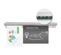 Rail d'affichage Catch-ball-System Infobord, blanc