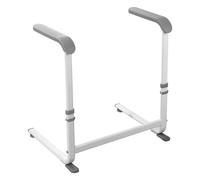 Rail D'aide À la Mobilité pour Chaise, Aide Au Levage du Canapé Réglable, Capacité de Charge, Tapis de Pieds Antidérapants, Acier Au Carbone Durable pour Personnes Âgées, Pe gray L-shaped bottom tube