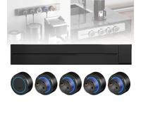 Rail D'alimentation 8000W, Prise De Courant De 40 À 100cm, Avec Adaptateurs Multiprises, Prise De Courant À Économie D'énergie Avec Interrupteur, Pour Salon, Cuisine(Noir,60cm)