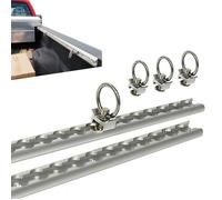 Rail d'arrimage avec 4 anneau d'arrimage pour sécurisation fixation remorque 1m