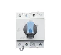Rail DC Isolator Switch,4P PV 600V 800V 32A Solar Rotating Handle Isolator Rotary Switch Disconnector For Solar(4P (S) 1000V)