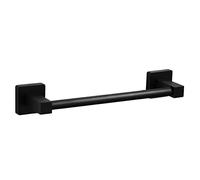 Rail de barre de serviette simple 30 cm-80 cm, porte-serviette multi-taille, porte-serpente pour salle de bain, porte-plats à coiffure noire mate Chrome finition en acier inoxydable canne (taille: 60