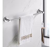 Rail de Barre de Serviette Simple, 40 cm ~ 120 cm, Porte-Serviette Multi-Taille à la Salle de Bain, Cintre de NIS de Cuisine, Canne Serviette Finale en Argent Poli, Argent (Taille: 80 cm) WFJ
