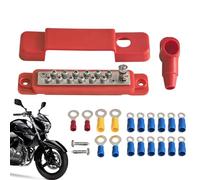 Rail de bloc de distribution électrique avec couvercle - Borne 48V | Connecteur électrique pour bateau RV systèmes de batterie solaire de voiture, fil, utilisation automobile et