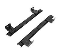 Rail de Clavier d'ordinateur, Support de Rail de glissière épaissi Support de Rail de Clavier, 2 pièces pour la Maison de l'industrie(Le Noir)