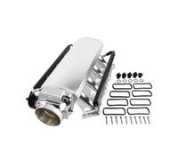 Rail de collecteur d'admission de course 92 mm/102 mm, corps de papillon à huit trous, compatible avec Chevrolet/GMC/Pontiac LS LS1 LS2 LS6(92mm Silver)