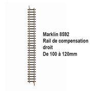 Rail de compensation droit 100mm à 120mm-Z 1/220-MARKLIN 8592