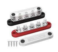 Rail de distribution électrique - Cuivre, à grande capacité de courant | Noeud de distribution de courant de la batterie facile à installer, barre de collecte électrique pour voiture, bateau