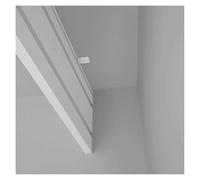 Rail de fenêtre, déflecteur Tringle à Rideau décoratif, Cache-Panneau cantonnière en Aluminium, caissons Rideaux Droits for fenêtres au-Dessus(Length 460cm(15.1ft))