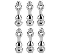 Rail de galerie en alliage de Zinc broches métalliques robustes pour escaliers Rails galerie en argent pour étagères meubles clôture d'armoire à vin 6 pièces