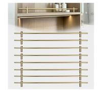 Rail De Garde D'étagère en Métal Rails De Basculement De Galerie Décorative for Étagères 1 2 4 6 8 Pack, Clôture Anti-Chute en Aluminium for Armoire(8 Pack,17inch/43cm)