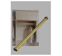 Rail de garde-robe à bande caoutchoutée，Tringle à vêtements extensible et peu encombrante pour manteaux，Organisateur de placard，Penderie murale(Gold,59 cm)