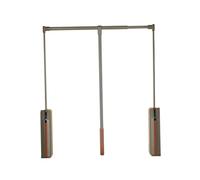 Rail De Garde-robe Rabattable, Élévateur Télescopique Réglable Avec Retour En Douceur, Capacité De Charge De 15 Kg, For Vestiaire(Color 1,W-564-664mm)