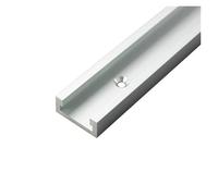 Rail de goulotte à onglets rainure en T, connecteur fente, rail bois alliage d'aluminium 300-800MM, outils bricolage T-Slot Goulotte(Silvery,800mm)