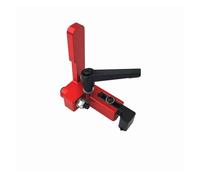 Rail de guidage à onglet de 60/80/100 cm, hauteur 75 mm, butée, supports coulissants, profilé en aluminium à rainure en T, accessoires for établi de bricolage(Stop)