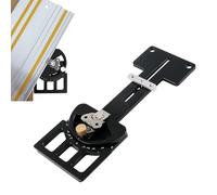 Rail de guidage carré à angle réglable, coupe multi-angles de -60 à 60 degrés, guide à angle droit de 90 degrés, pince auxiliaire compatible avec Festool et Makita