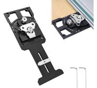 Rail de guidage carré réglable avec butée d'angle rapide et positive de -60° à 60°, scie circulaire sur rail pour des coupes en biseau précises, rail de guidage compatible (Scie à onglet réglable)