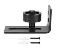 Rail de guidage de porte de grange en acier au carbone noir, robuste, mural, coulissant, au sol, pour portes d'entrepôt, robuste, Durable, antirouille, 123x50x65mm